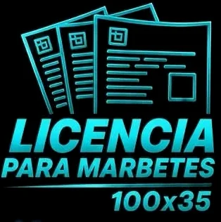 Licencia para Marbetes 100x35